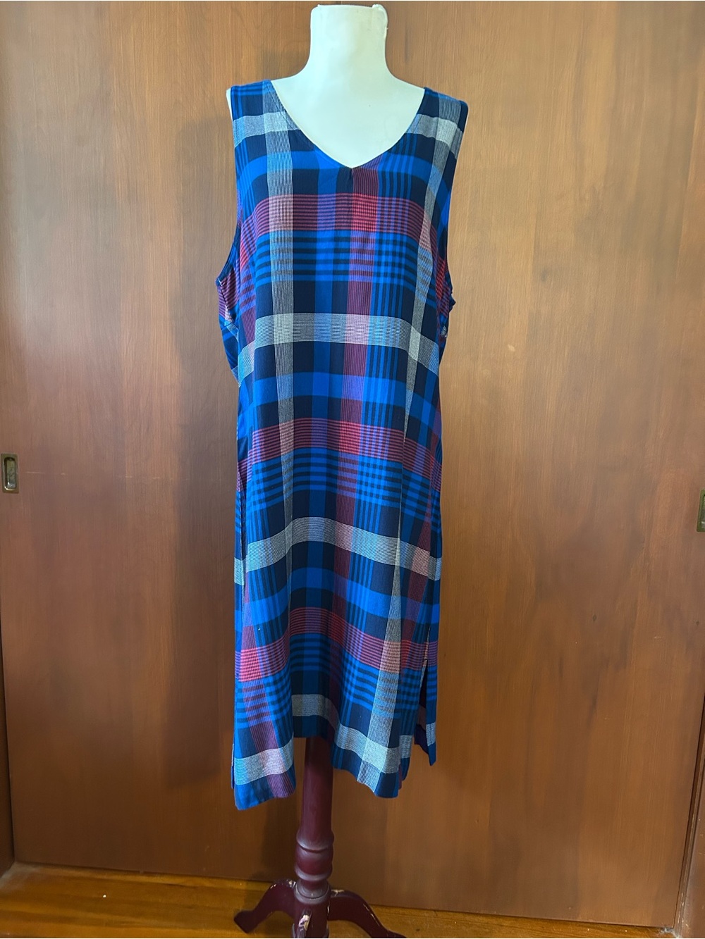 NWT Kavu plaid sleeveless dress